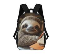 sinyumoney Mochila Para Niños Y Niñas Con Impresión 3D Cute Sloth Studying Mochila Escolar Para Niños De Primaria, Mochila Informal De Viaje Para Portátil 17inch