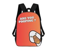 sinyumoney Mochila Para Niños Y Niñas Con Impresión 3D Duck Funny Are You Pooping Mochila Escolar Para Niños De Primaria, Mochila Informal De Viaje Para Portátil 17inch