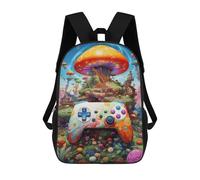 sinyumoney Mochila Para Niños Y Niñas Con Impresión 3D Fantasy Mushroom Island Adventure Mochila Escolar Para Niños De Primaria, Mochila Informal De Viaje Para Portátil 17inch