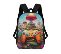 sinyumoney Mochila Para Niños Y Niñas Con Impresión 3D Fantasy Mushroom Land Adventure -2 Mochila Escolar Para Niños De Primaria, Mochila Informal De Viaje Para Portátil 17inch