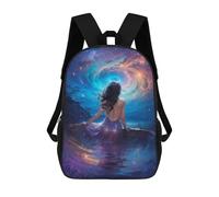 sinyumoney Mochila Para Niños Y Niñas Con Impresión 3D Fantasy Night Bath Mochila Escolar Para Niños De Primaria, Mochila Informal De Viaje Para Portátil 17inch