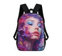 sinyumoney Mochila Para Niños Y Niñas Con Impresión 3D Galaxy Girl No9 Mochila Escolar Para Niños De Primaria, Mochila Informal De Viaje Para Portátil 17inch