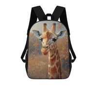 sinyumoney Mochila Para Niños Y Niñas Con Impresión 3D Giraffe Portrait in Autumnal Setting Mochila Escolar Para Niños De Primaria, Mochila Informal De Viaje Para Portátil 17inch