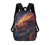 sinyumoney Mochila Para Niños Y Niñas Con Impresión 3D Glowing Red Dragon Mochila Escolar Para Niños De Primaria, Mochila Informal De Viaje Para Portátil 17inch