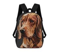 sinyumoney Mochila Para Niños Y Niñas Con Impresión 3D Golden Retriever Dog Mochila Escolar Para Niños De Primaria, Mochila Informal De Viaje Para Portátil 17inch