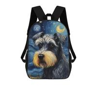 sinyumoney Mochila Para Niños Y Niñas Con Impresión 3D Miniature Schnauzer Mochila Escolar Para Niños De Primaria, Mochila Informal De Viaje Para Portátil 17inch