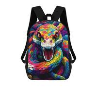 sinyumoney Mochila Para Niños Y Niñas Con Impresión 3D Rainbow Serpent Artwork Mochila Escolar Para Niños De Primaria, Mochila Informal De Viaje Para Portátil 17inch