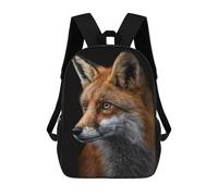 sinyumoney Mochila Para Niños Y Niñas Con Impresión 3D Red Fox Portrait Mochila Escolar Para Niños De Primaria, Mochila Informal De Viaje Para Portátil 17inch