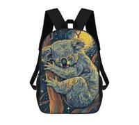 sinyumoney Mochila Para Niños Y Niñas Con Impresión 3D Sleeping Koala in Starry Night Mochila Escolar Para Niños De Primaria, Mochila Informal De Viaje Para Portátil 17inch