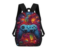 sinyumoney Mochila Para Niños Y Niñas Con Impresión 3D Vibrant Gaming Controller Artwork -157 Mochila Escolar Para Niños De Primaria, Mochila Informal De Viaje Para Portátil 17inch
