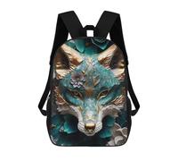 sinyumoney Mochila Unisex Abstract Fox Kintsugi Mochila De Viaje Con Estampado 3D Mochila Informal Para Portátil Mochila Escolar Ligera Para Hombres, Mujeres, Niños Y Niñas 17inch