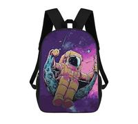 sinyumoney Mochila Unisex Astronaut Fishing in Space -2 Mochila De Viaje Con Estampado 3D Mochila Informal Para Portátil Mochila Escolar Ligera Para Hombres, Mujeres, Niños Y Niñas 17inch