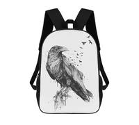 sinyumoney Mochila Unisex Born to Be Free (bw) Mochila De Viaje Con Estampado 3D Mochila Informal Para Portátil Mochila Escolar Ligera Para Hombres, Mujeres, Niños Y Niñas 17inch
