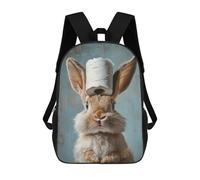 sinyumoney Mochila Unisex Bunny with Toilet Paper Mochila De Viaje Con Estampado 3D Mochila Informal Para Portátil Mochila Escolar Ligera Para Hombres, Mujeres, Niños Y Niñas 17inch