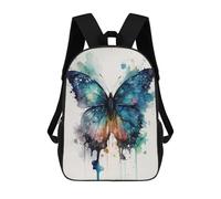 sinyumoney Mochila Unisex Butterfly Watercolor Mochila De Viaje Con Estampado 3D Mochila Informal Para Portátil Mochila Escolar Ligera Para Hombres, Mujeres, Niños Y Niñas 17inch