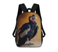 sinyumoney Mochila Unisex California Condor Mochila De Viaje Con Estampado 3D Mochila Informal Para Portátil Mochila Escolar Ligera Para Hombres, Mujeres, Niños Y Niñas 17inch