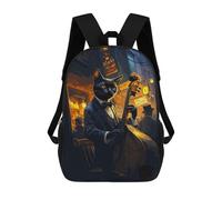 sinyumoney Mochila Unisex Cat Jazz Musician Mochila De Viaje Con Estampado 3D Mochila Informal Para Portátil Mochila Escolar Ligera Para Hombres Mujeres Niños Niñas 17inch