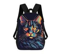 sinyumoney Mochila Unisex Cat Popart Mochila De Viaje Con Estampado 3D Mochila Informal Para Portátil Mochila Escolar Ligera Para Hombres Mujeres Niños Niñas 17inch