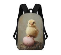 sinyumoney Mochila Unisex Chick And Pink Egg Mochila De Viaje Con Estampado 3D Mochila Informal Para Portátil Mochila Escolar Ligera Para Hombres, Mujeres, Niños Y Niñas 17inch