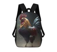 sinyumoney Mochila Unisex Chicken Rooster Mochila De Viaje Con Estampado 3D Mochila Informal Para Portátil Mochila Escolar Ligera Para Hombres, Mujeres, Niños Y Niñas 17inch
