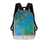 sinyumoney Mochila Unisex Claude Monet Wisteria Mochila De Viaje Con Estampado 3D Mochila Informal Para Portátil Mochila Escolar Ligera Para Hombres, Mujeres, Niños Y Niñas 17inch