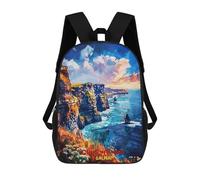 sinyumoney Mochila Unisex Cliffs of Moher Art Mochila De Viaje Con Estampado 3D Mochila Informal Para Portátil Mochila Escolar Ligera Para Hombres Mujeres Niños Niñas 17inch