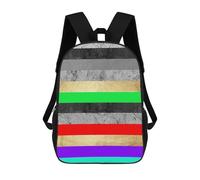 sinyumoney Mochila Unisex Colorful Fashion II Mochila De Viaje Con Estampado 3D Mochila Informal Para Portátil Mochila Escolar Ligera Para Hombres Mujeres Niños Niñas 17inch