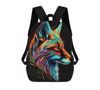 sinyumoney Mochila Unisex Colorful Fox Portrait -3 Mochila De Viaje Con Estampado 3D Mochila Informal Para Portátil Mochila Escolar Ligera Para Hombres, Mujeres, Niños Y Niñas 17inch