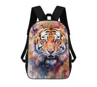 sinyumoney Mochila Unisex Colorful Tiger Portrait-26 Mochila De Viaje Con Estampado 3D Mochila Informal Para Portátil Mochila Escolar Ligera Para Hombres, Mujeres, Niños Y Niñas 17inch