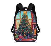 sinyumoney Mochila Unisex Cozy Christmas Corner Mochila De Viaje Con Estampado 3D Mochila Informal Para Portátil Mochila Escolar Ligera Para Hombres, Mujeres, Niños Y Niñas 17inch