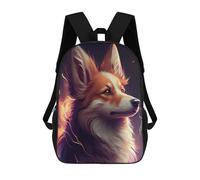 sinyumoney Mochila Unisex Cute Dog Face Anime Animal Mochila De Viaje Con Estampado 3D Mochila Informal Para Portátil Mochila Escolar Ligera Para Hombres, Mujeres, Niños Y Niñas 17inch
