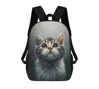 sinyumoney Mochila Unisex Cute Kitten Portrait Mochila De Viaje Con Estampado 3D Mochila Informal Para Portátil Mochila Escolar Ligera Para Hombres, Mujeres, Niños Y Niñas 17inch