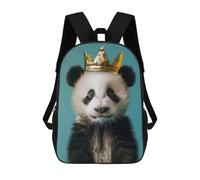 sinyumoney Mochila Unisex Cute Panda King Mochila De Viaje Con Estampado 3D Mochila Informal Para Portátil Mochila Escolar Ligera Para Hombres, Mujeres, Niños Y Niñas 17inch