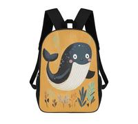 sinyumoney Mochila Unisex Cute Whale Illustration Mochila De Viaje Con Estampado 3D Mochila Informal Para Portátil Mochila Escolar Ligera Para Hombres Mujeres Niños Niñas 17inch