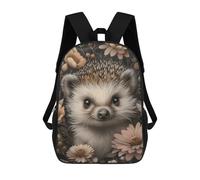 sinyumoney Mochila Unisex Cute Whimsical Hedgehog Mochila De Viaje Con Estampado 3D Mochila Informal Para Portátil Mochila Escolar Ligera Para Hombres Mujeres Niños Niñas 17inch
