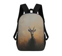 sinyumoney Mochila Unisex Deer in Tall Grass Painting Mochila De Viaje Con Estampado 3D Mochila Informal Para Portátil Mochila Escolar Ligera Para Hombres, Mujeres, Niños Y Niñas 17inch