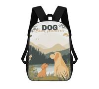 sinyumoney Mochila Unisex Dog Family Mochila De Viaje Con Estampado 3D Mochila Informal Para Portátil Mochila Escolar Ligera Para Hombres, Mujeres, Niños Y Niñas 17inch