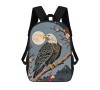 sinyumoney Mochila Unisex Eagle Japanese Art Mochila De Viaje Con Estampado 3D Mochila Informal Para Portátil Mochila Escolar Ligera Para Hombres, Mujeres, Niños Y Niñas 17inch