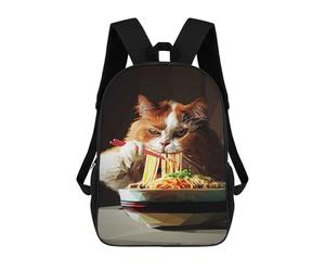 sinyumoney Mochila Unisex Eat Ramen Mochila De Viaje Con Estampado 3D Mochila Informal Para Portátil Mochila Escolar Ligera Para Hombres, Mujeres, Niños Y Niñas 17inch