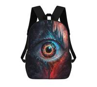 sinyumoney Mochila Unisex Eerie Eye Fantasy Artwork Mochila De Viaje Con Estampado 3D Mochila Informal Para Portátil Mochila Escolar Ligera Para Hombres, Mujeres, Niños Y Niñas 17inch