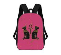 sinyumoney Mochila Unisex Egyptian Cats Ornament Mochila De Viaje Con Estampado 3D Mochila Informal Para Portátil Mochila Escolar Ligera Para Hombres Mujeres Niños Niñas 17inch