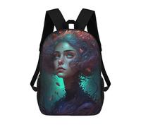 sinyumoney Mochila Unisex Enchanted Forest Whispers -1 Mochila De Viaje Con Estampado 3D Mochila Informal Para Portátil Mochila Escolar Ligera Para Hombres, Mujeres, Niños Y Niñas 17inch