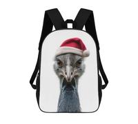 sinyumoney Mochila Unisex Festive Cassowary Portrait Mochila De Viaje Con Estampado 3D Mochila Informal Para Portátil Mochila Escolar Ligera Para Hombres, Mujeres, Niños Y Niñas 17inch