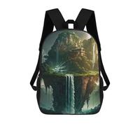 sinyumoney Mochila Unisex Floating Island Fantasy Mochila De Viaje Con Estampado 3D Mochila Informal Para Portátil Mochila Escolar Ligera Para Hombres, Mujeres, Niños Y Niñas 17inch