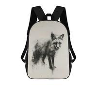 sinyumoney Mochila Unisex Fox In Charcoal Mochila De Viaje Con Estampado 3D Mochila Informal Para Portátil Mochila Escolar Ligera Para Hombres, Mujeres, Niños Y Niñas 17inch