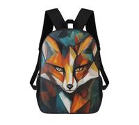 sinyumoney Mochila Unisex Fox Oil Painting Mochila De Viaje Con Estampado 3D Mochila Informal Para Portátil Mochila Escolar Ligera Para Hombres, Mujeres, Niños Y Niñas 17inch