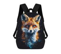 sinyumoney Mochila Unisex Fox Portrait Mochila De Viaje Con Estampado 3D Mochila Informal Para Portátil Mochila Escolar Ligera Para Hombres, Mujeres, Niños Y Niñas 17inch