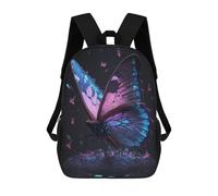 sinyumoney Mochila Unisex Glowing Butterfly Artwork-3 Mochila De Viaje Con Estampado 3D Mochila Informal Para Portátil Mochila Escolar Ligera Para Hombres, Mujeres, Niños Y Niñas 17inch