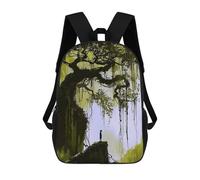 sinyumoney Mochila Unisex Golden Jungle Mochila De Viaje Con Estampado 3D Mochila Informal Para Portátil Mochila Escolar Ligera Para Hombres, Mujeres, Niños Y Niñas 17inch