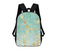 sinyumoney Mochila Unisex Golden Mosaic III Mochila De Viaje Con Estampado 3D Mochila Informal Para Portátil Mochila Escolar Ligera Para Hombres Mujeres Niños Niñas 17inch